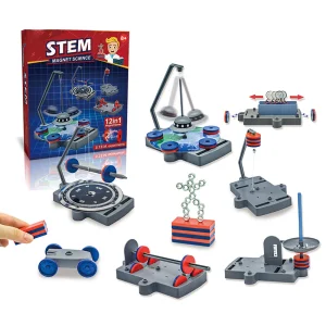 12 in 1 Magnetic Experiment Learning Kit Stem Magnet Science Toys for Kids