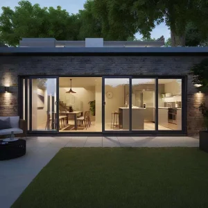 Weather Resistant Aluminum Alloy Door for Exterior Applications