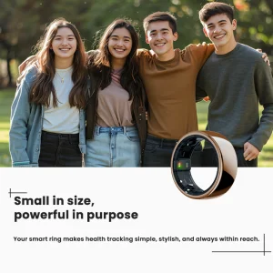 Electronic Touch Screen Ring Health Care Products Blood Sugar Control Ring Diabetes Smart Ring Couple