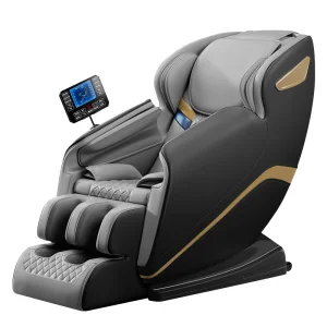 LEERCON Full Body Massage Chair Pastel Tone Finish Eco-Friendly PU Leather Floating Sensation Zero Gravity Deep Tissue Therapy