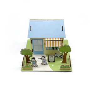 Wholesale Custom 3D Wooden Miniature House