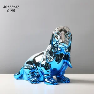 Customized Home Decorative Ornaments Fierce Dog Figurine Resin Animal Crafts