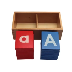 Montessori Kids Language Training Teaching Aids Uppercase Lowercase English Letters Sandpaper Letter Board Eco-friendly Toy