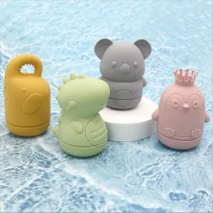 Conjunto de Brinquedos de Banho de Silicone para Bebês