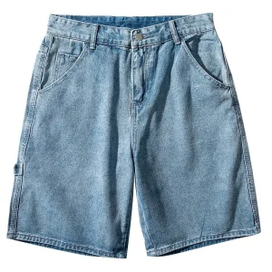 2025 New Summer New Men Fashion Stretch Causal Short Jeans Denim Shorts Blue Black Denim Swear Mens Shorts - Denim Shorts and Men Shorts Price