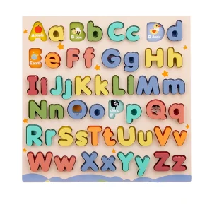 Most Popular Wooden Puzzle Montessori Wooden Alphabet Puzzles Board Initiation Kids Learning Toys