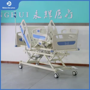 Huaren Medical Equipment and Supplies Wholesaler Hydraulic Patient Bed China Hr-D03 Multifunction Electric Medical Bed Price