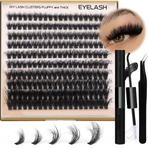 20D 30D 40D 50D 60D 80D 100D 200D Full Strip Eyelashes Kit Private Label DIY Segment Lashes Cluster Vendor Wholesale Eye Lashes