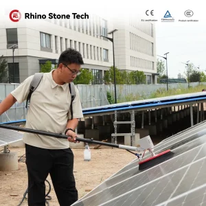 Weather-Resistant Solar Panels Cleaning Brush Photovoltaic Station System Dirt Solutions Kit