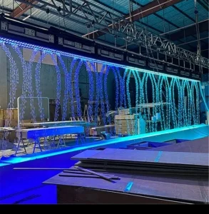 Interesting Digital Water Curtain LED Lights Waterfall Fountain