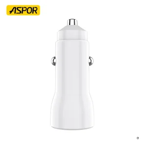 Aspor A910 Pd 38W Fast Charging Car Charger Adapter Type C USB Dual Port Mobile Car Chargers