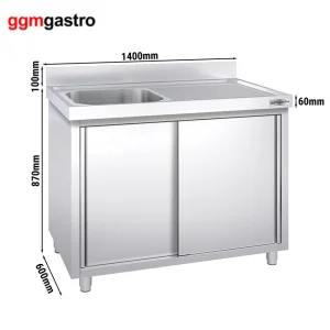 Gabinete de cocina moderno personalizado de alta calidad con fregadero de acero inoxidable