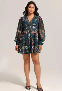 Vestido de fiesta personalizado retro elegante