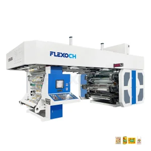 High Speed 4/6 Colour/Colors Plastic Film Kraft Paper Bag Roll to Roll Ci Flexo Flexographic Printing Machine Press/Flexo Printer Price