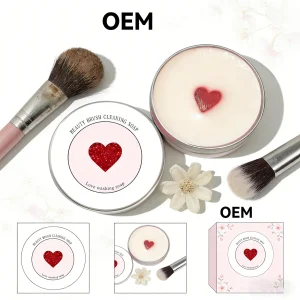Private Label Custom Vegan Wholesale 100g Solid Makeup Brush Cleaner Cleaning Soap for Makeup Brushes Clean Kit