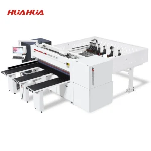 HUAHUA HP280 Automatic Wood Cutting Cnc Panel Saw Machine Computer Furniture Woodworking Beam Saw With Two-Finger Clamp