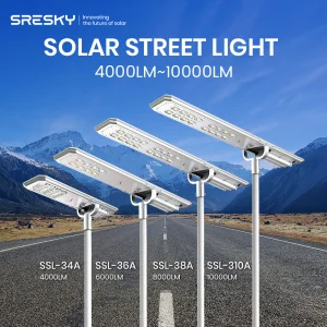 SRESKY Solar Powered Street Lamp