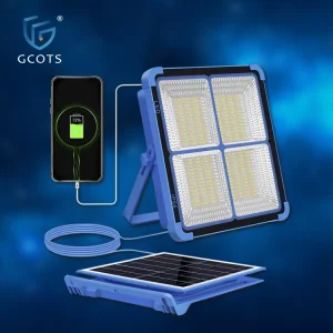 GCOTS Camping Super Bright Portable Solar LED Lamp Rechargeable Emergency Lighting for Garden Waterproof IP54 Flood Lights