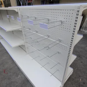 Supermarket Shelf Accessories Hook square Through Pit Plate  Hook Hole Plate Grid Single Double