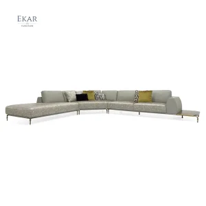 New Design Modern Furniture Living Room Leather Sofa Modular Corner Sofa