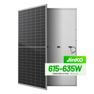 Jinko Pakistán Paneles Solares a Buen Precio 610W 620W 630W 635W Módulo PV Bifacial de Vidrio Doble Tipo N para Kit de Sistema Residencial Completo 2kw 3kw