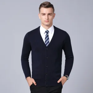 Cardigã de Lã Masculino