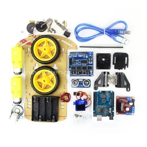 Avoidance Tracking Motor Smart Robot Car Chassis Kit Speed Encoder Battery Box 2WD Ultrasonic Module for Arduino Stem Kits