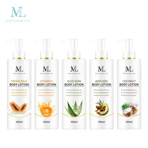 Body Skin Care Factory Custom Natural Aloe Vera Papaya Body Lotion Set Wholesale Organic Coconut Lightening Body Lotion