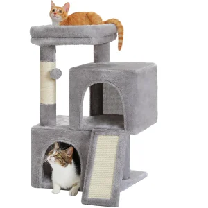 Factory Sales Luxury Modern Plush Wood Sisal Cloth Multi-layer Cat Climbing Frame Jumping Cat Tree Nest