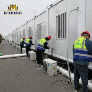Sitio de construcción dormitorio modular portátil oficinas prefabricadas contenedores en venta