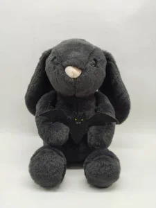 China Black Bunny Plush with Bat