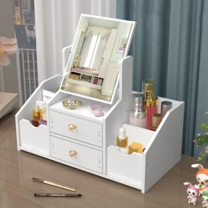Espejo de maquillaje tipo cajón