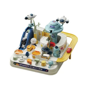 Interactive Game Explore Space Adventure Track Vehicle Toys Mini Racing Car Adventure Toy