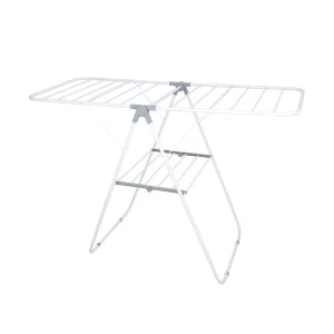 Heavy Duty Metal Clothes Laundry Drying Racks Made of Durable Stainless Steel in Gun Black/Blue/White/Grey with Multi-Layer for Female/Male Shirt/Dresses/Pants