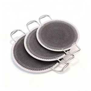 Portable 316 Stainless Steel BBQ Griddle Pan Triple Ply Camping Grill Plate for Outdoor and Home Cooking