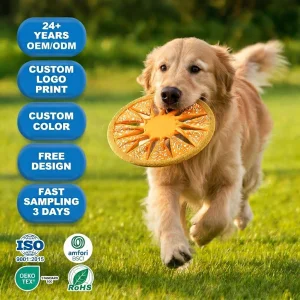 Custom Mini Neoprene Dog Flying Disc