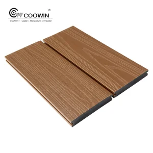 Anti-Slip 3D Wood Grain WPC Wood Plastic Composite Decking for Swimming Pool Terrace