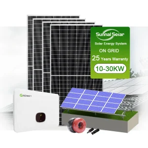 3kw 5kw 20kw 50kw Solar Panel Grid Tied Hybrid on Grid Solar Energy System Price for Home