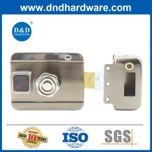 Electric Smart Rim Lock Anti-Theft Single Cylinder Rim Door Lock for Home