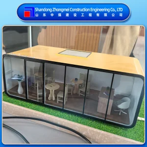 Cabana de Espaço Familiar Prefabricada Minimalista Industrial Unidade de Qualidade de Vida para Cama