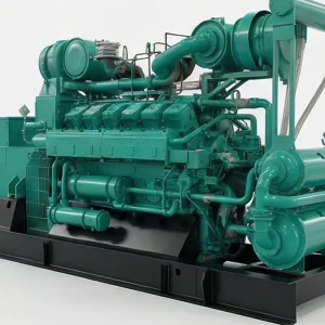 Efficient 4000kw Dual Fuel Generator Set