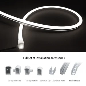 12V 24V Fita Flexível de Neon de Silicone LED Alta Brilho IP67 À Prova D'Água 5m/10m/roll para Mall Bar Engenharia Luzes de Neon