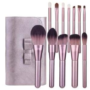Purple Makeup Brush Set