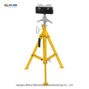 High Quality Adjustable Height Pipe Stand Pipe Support with Roller Head