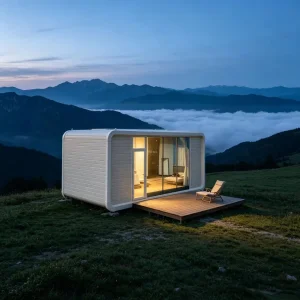 Casa Modular Prefabricada Casa Cápsula Espacial Casa Manzana Villa Móvil Moderna de Lujo para Turistas Alojamiento Resort Hotel Oficina