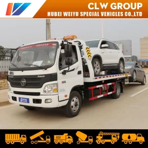Foton 4X2 4t 130HP Flatbed Road Recovery Wrecker Tow Truck
