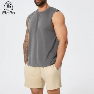 Factory Wholesale Sleeveless Training Teee Muscle Tank Tops for Men's Workout Sports T-Shirt