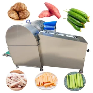 Automatic Vegetable Carrot Potato Strip Cutting and Slicing Machine Electric Vegetable Fruit Slice Cutter