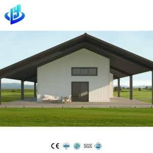 Modern Prefabricated Light Steel House with Amenities Steel-Structured Vacation Cottage for USA for Mall &amp; Workshop