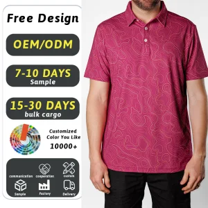 Customized Logo High Quality Polo Shirt Manufacturing Company Short Sleeve Golf Clothes Print Men Polo Shirts Adult Golf Shirts